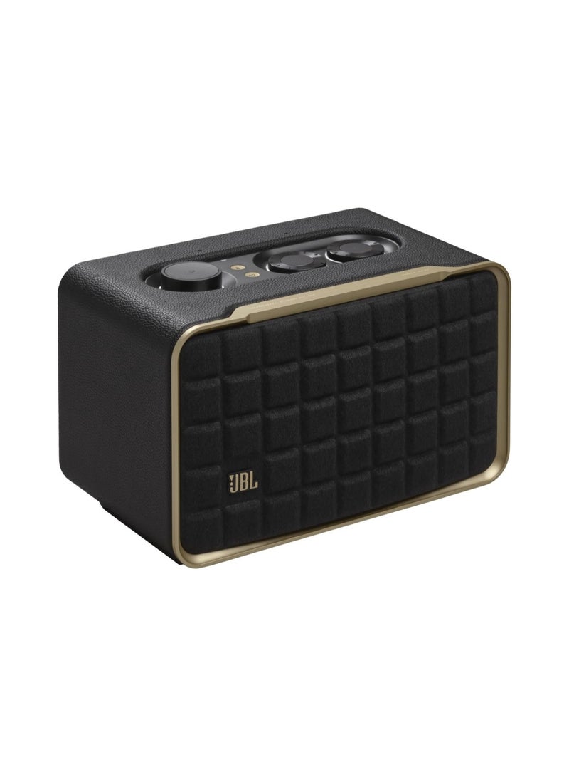 JBL - JBL Authentics 200 Smart Home Speaker with Wi-Fi Bluetooth Black Black - Image 1