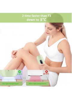 MLAY T15 Ice Compress IPL Sapphire Laser Hair Removal Device  0.6s/Flash, 500,000 Flashes, 5 Energy Levels, Permanent Painless Laser Hair Removal Device For Face Back Leg Arm Armpit Bikini Line Green  - Image 3