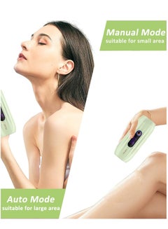 MLAY T15 Ice Compress IPL Sapphire Laser Hair Removal Device  0.6s/Flash, 500,000 Flashes, 5 Energy Levels, Permanent Painless Laser Hair Removal Device For Face Back Leg Arm Armpit Bikini Line Green  - Image 4