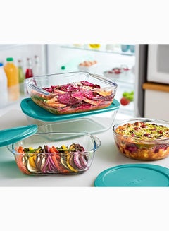 Pyrex Cook&Store Rectangle with Lid 2.5L Transparent 28 x 20 x 8 cmcm - pnsku/N70016491V/45/_/1697783542/54c9923b-5ad9-4fa8-92e7-bd34f5f6f7a1