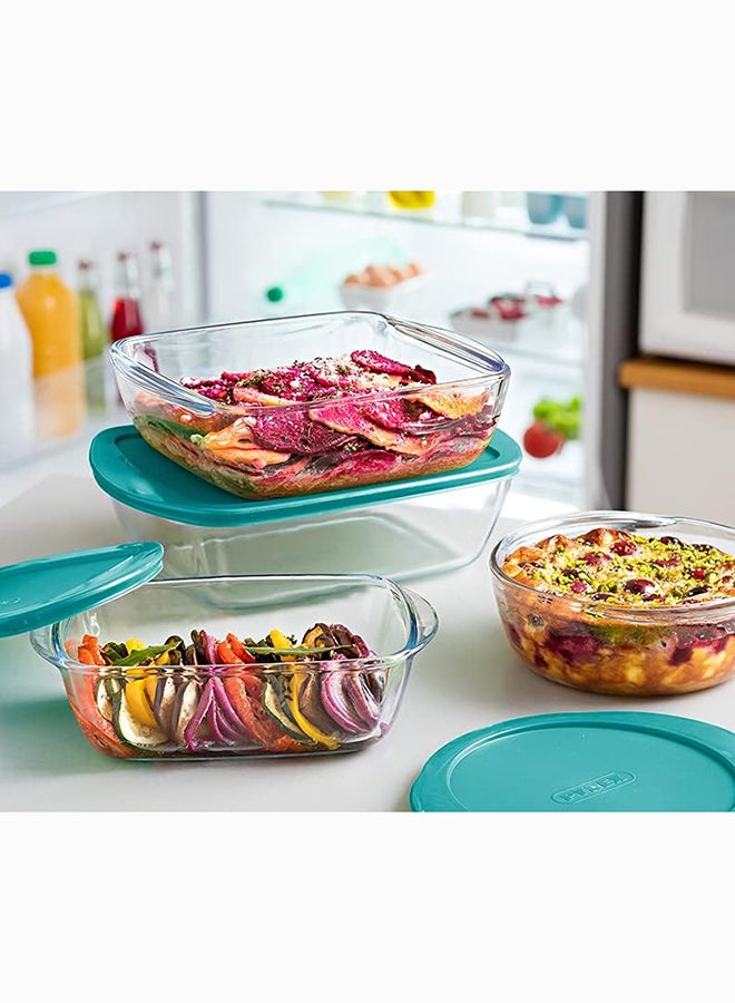 PYREX Pyrex Cook&Store Rectangle with Lid 2.5L Transparent 28 x 20 x 8 cmcm  - Image 4