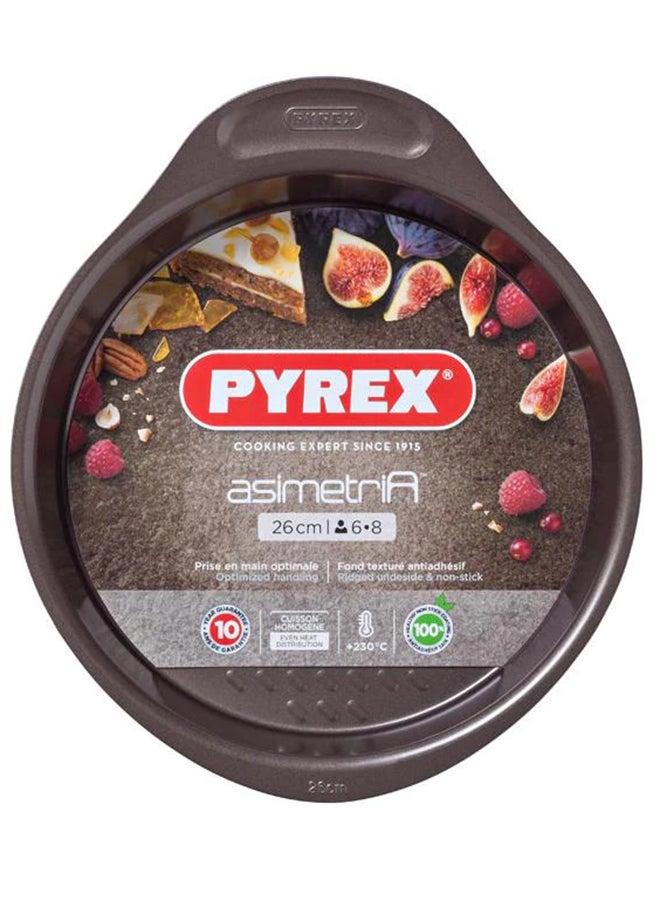 PYREX Pyrex Asimetria Flan Pan Round Brown 26cm 