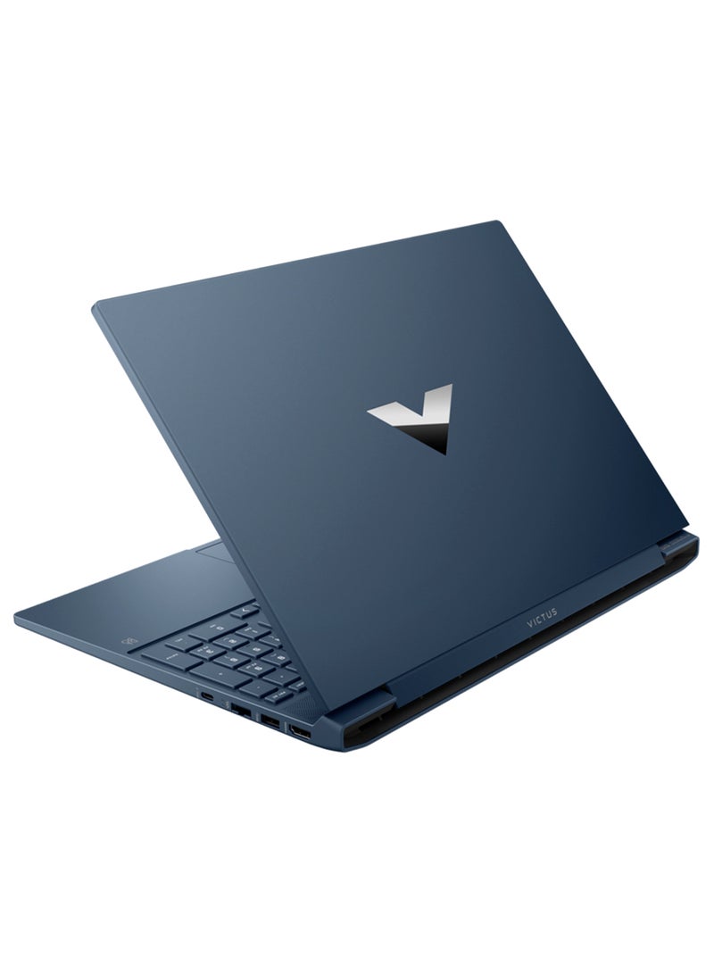 HP - Victus Gaming (Upgraded Version) Laptop With 15.6-inch Display, Core i5-12450H Processor/8GB RAM/512GB SSD/4GB NVIDIA GeForce RTX 2050 Graphics Card/Windows 11 Home/full size BACKLITE numeric keyboard Arabic/ English Blue - Image 1