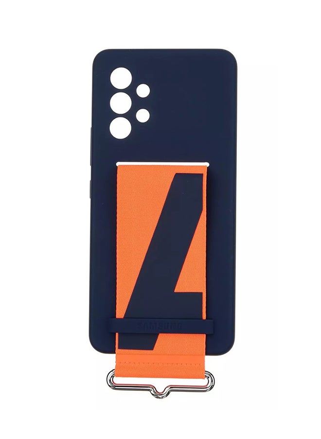 Samsung Galaxy A53 Silicone Cover With Strap Navy - Image 1