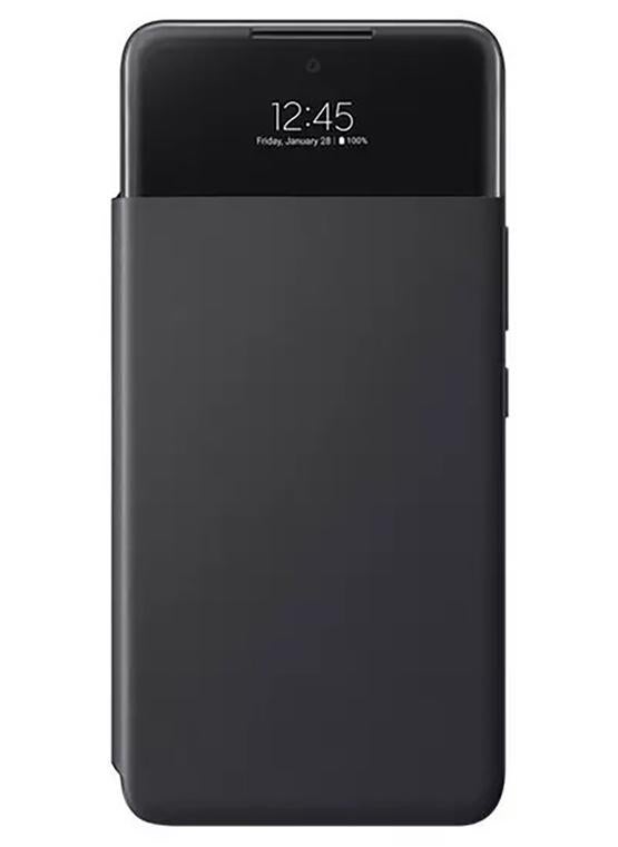 سامسونج غطاء محفظة ذكي S View لهاتف Galaxy A53 باللون الأسود - Image 1