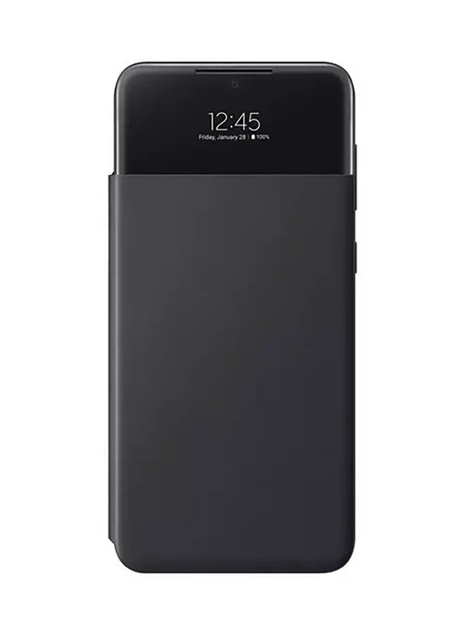 سامسونج غطاء محفظة S View الذكي لهاتف Galaxy A33 باللون الأسود - Image 1