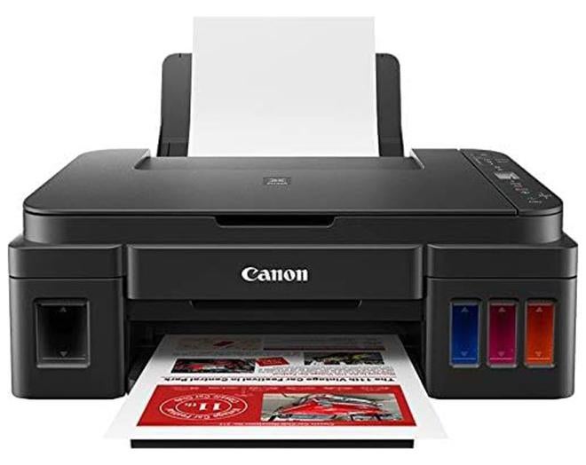 Canon G3410 Printer, Black, A4, print, copy and scan, high-yields of ink of up to 6,000 black pages or 7000 color pages Black - Image 1