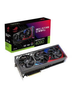 ROG STRIX GAMING RTX 4090 OC Edition Graphics Card, 24GB GDDR6X 384bit Memory, 2610 MHz Engine Clock, 16384 CUDA Cores, 21Gbps Memory Speed, 3.5 Slot, PCI 4.0, OpenGL 4.6 | 90YV0ID0-M0NA00 Black