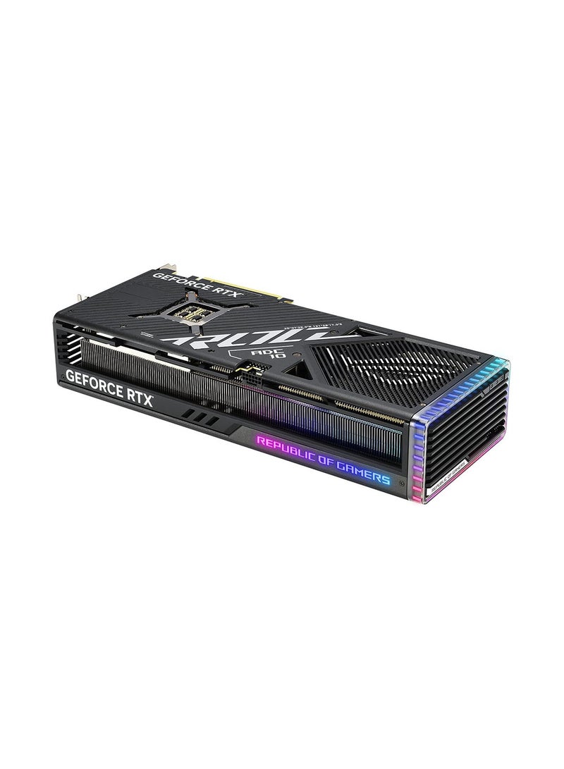 ASUS - ROG STRIX GAMING RTX 4090 OC Edition Graphics Card, 24GB GDDR6X 384bit Memory, 2610 MHz Engine Clock, 16384 CUDA Cores, 21Gbps Memory Speed, 3.5 Slot, PCI 4.0, OpenGL 4.6 | 90YV0ID0-M0NA00 Black - Image 1