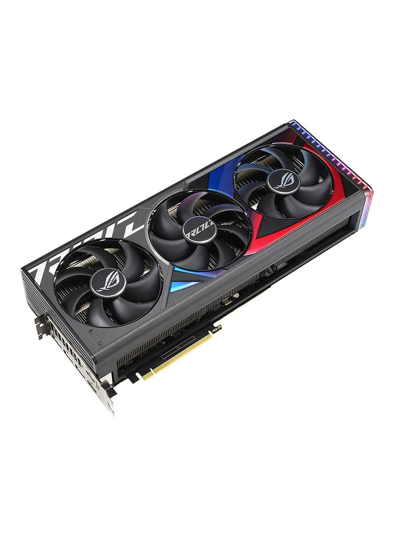 ASUS - ROG STRIX GAMING RTX 4090 OC Edition Graphics Card, 24GB GDDR6X 384bit Memory, 2610 MHz Engine Clock, 16384 CUDA Cores, 21Gbps Memory Speed, 3.5 Slot, PCI 4.0, OpenGL 4.6 | 90YV0ID0-M0NA00 Black - Image 1
