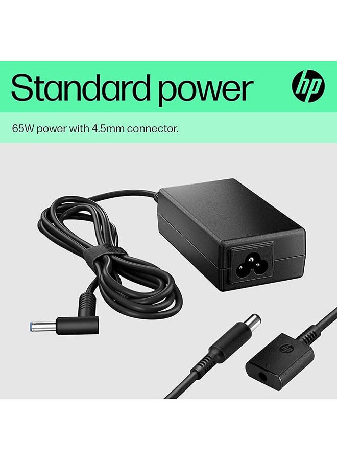 HP - USB-C 65W Laptop Charger UK Black - Image 1