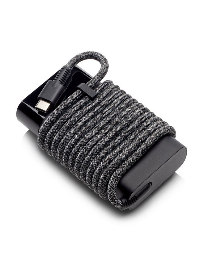 HP - USB-C 65W Laptop Charger UK Black - Image 1