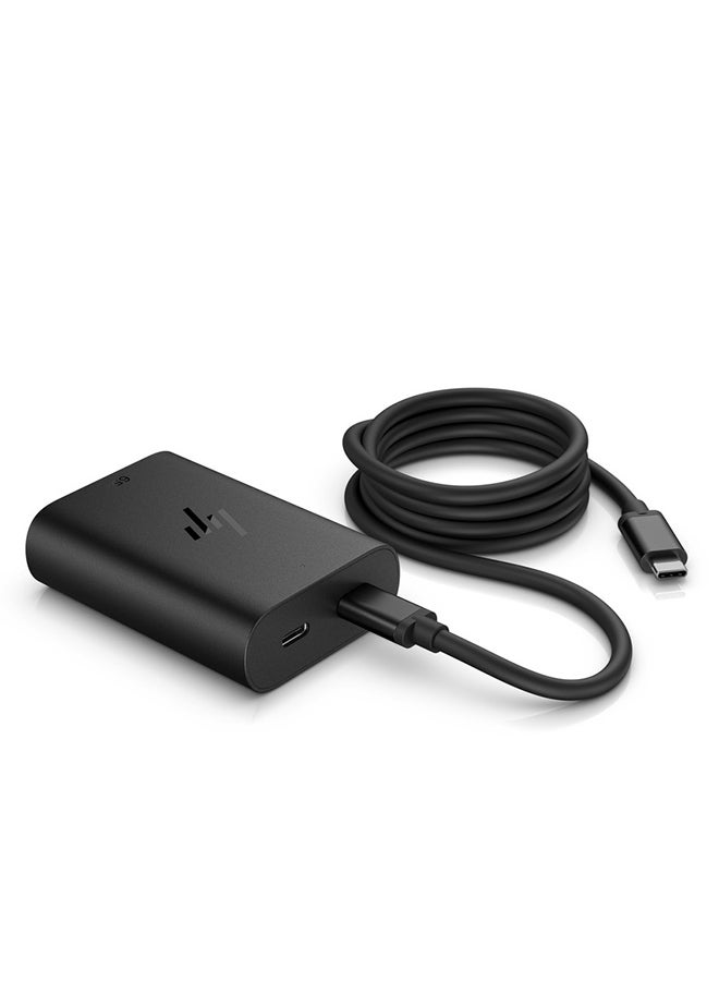 HP USB-C 65W GaN Laptop Charger UK Black  - Image 4