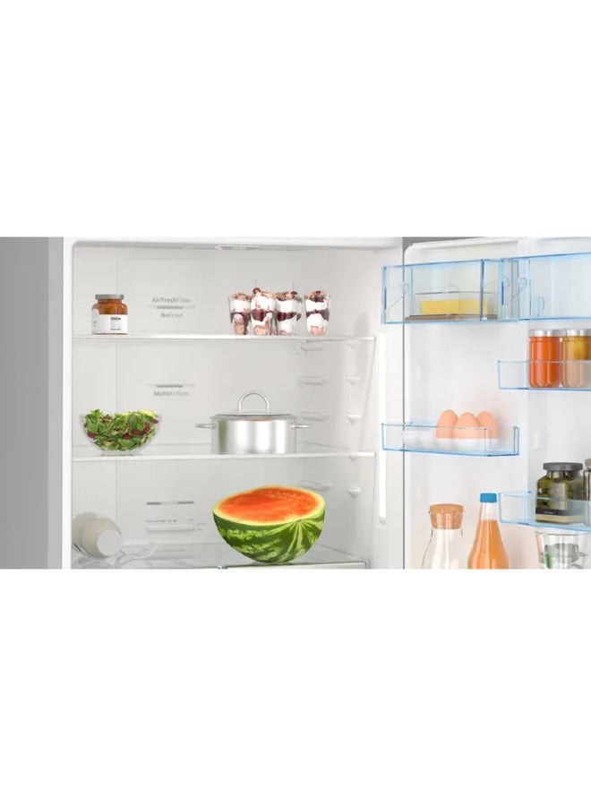 BOSCH - Combi Refrigerator, Generation 6, Anti-Fingerprint, 526 Liters 526 L KGN76CI3E8 Silver - Image 1