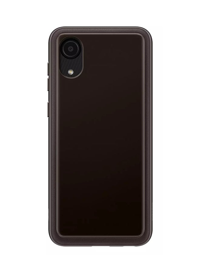 Samsung A03 CORE Soft Clear Cover Black - Image 3