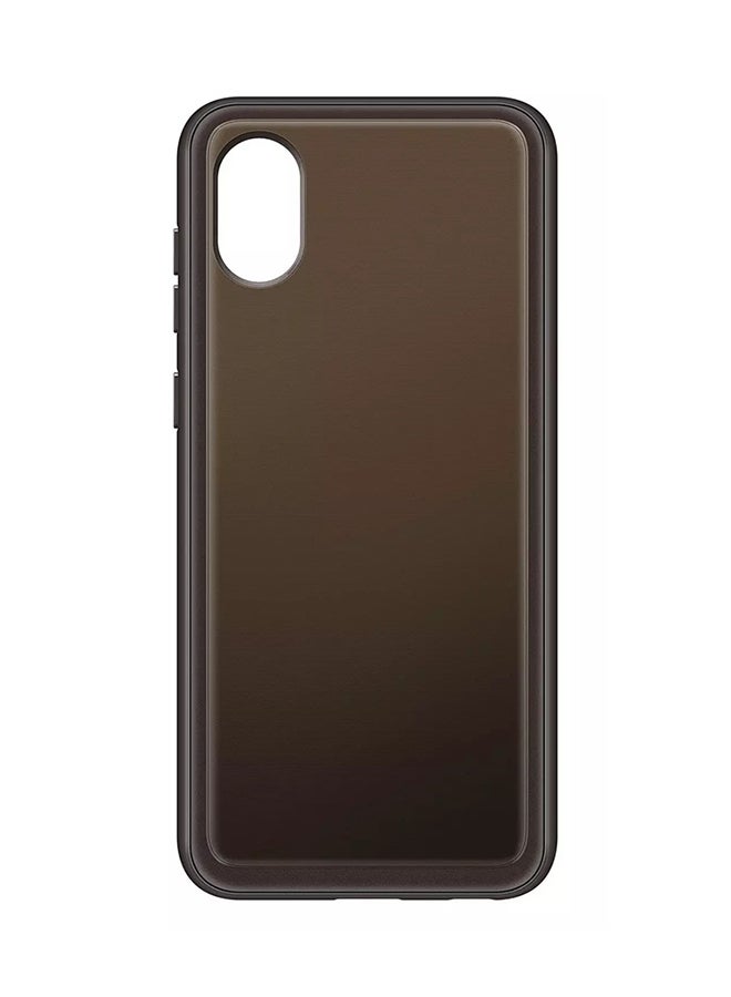 Samsung A03 CORE Soft Clear Cover Black - Image 1