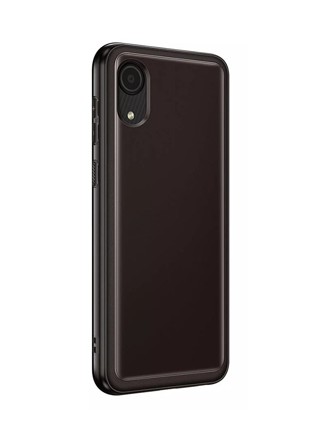 Samsung A03 CORE Soft Clear Cover Black - Image 5