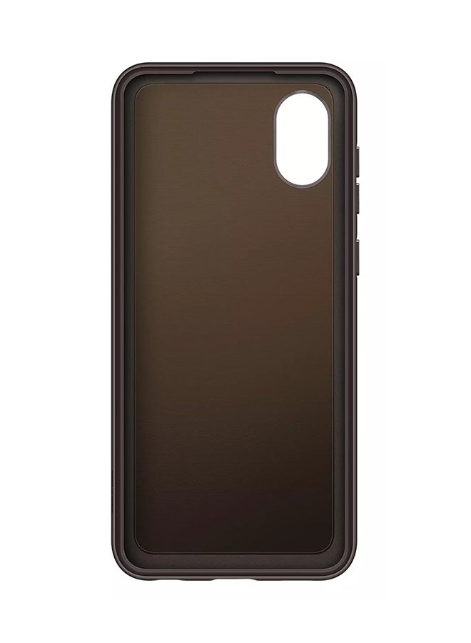 Samsung A03 CORE Soft Clear Cover Black - Image 2