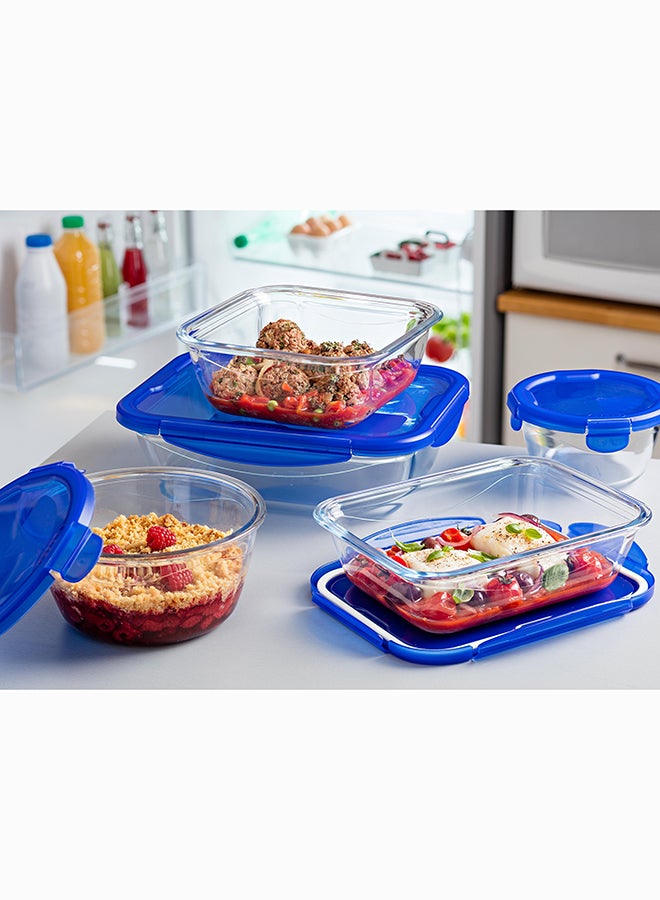 Pyrex Cook&Go Rectangle With Lid 3.5L Transparent 30x23x8cm