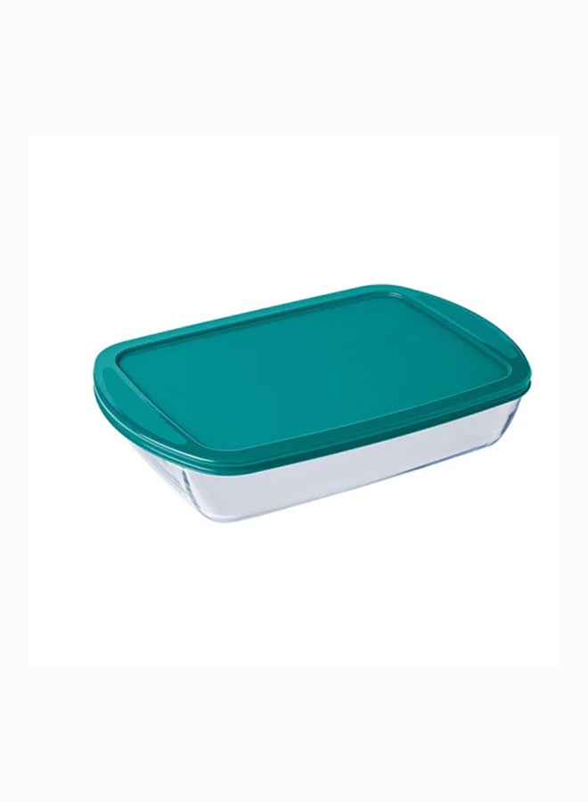 Pyrex Cook&Store Rectangle with Lid XL 4.9L Transparent 40x27x7cm - Image 1