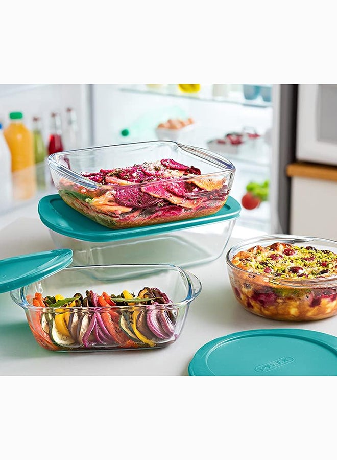 Pyrex Cook&Store Rectangle with Lid XL 4.9L Transparent 40x27x7cm - Image 4