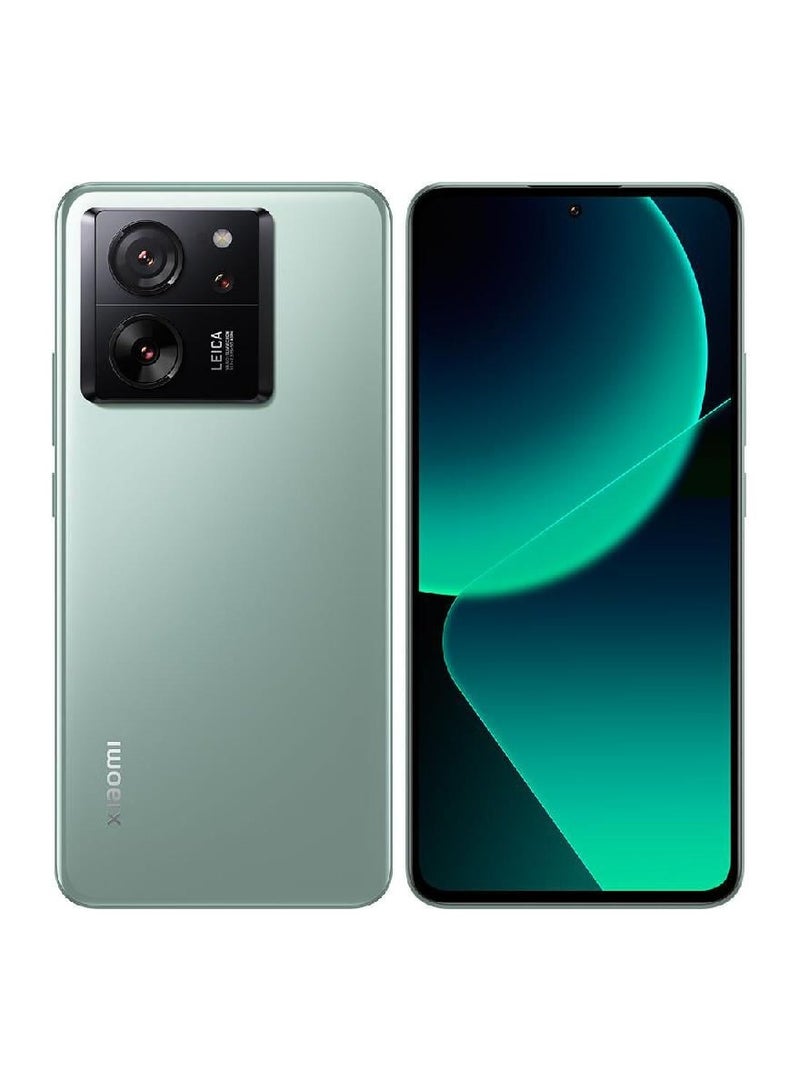 شاومي هاتف 13T Pro ثنائي الشريحة باللون الأخضر، وذاكرة وصول عشوائي (RAM) سعة 12 جيجابايت، وذاكرة تخزين داخلية 512 جيجابايت، يدعم تقنية 5G، مصمم بالتعاون مع Leica - الإصدار العالمي - Image 1