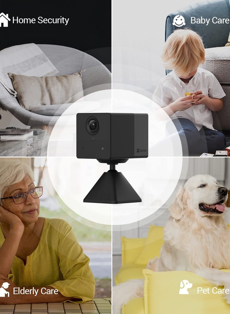 EZVIZ BC2 Mini Smart FHD 1080 Indoor Wire-Free Camera Black With Sony Memory card 256 GB  - Image 5