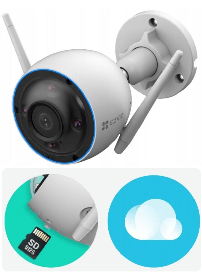 EZVIZ - H3 Wi-Fi Smart Surveillance Camera, Color Night Vision, IP67 Weatherproof Design, Waving Hand Recognition And Control, H.265 Video Technology, Two Way Talk (3K 5MP Resolution) - Image 1