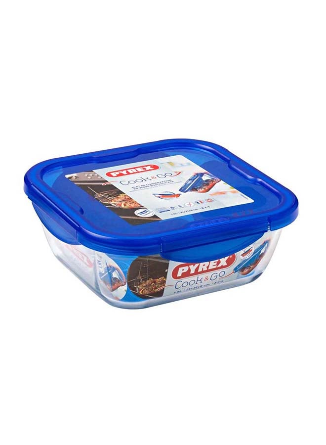 PYREX - Cook and Go Square with Lid 1.9L Transparent 21 x 21 x 8 cmcm - Image 1