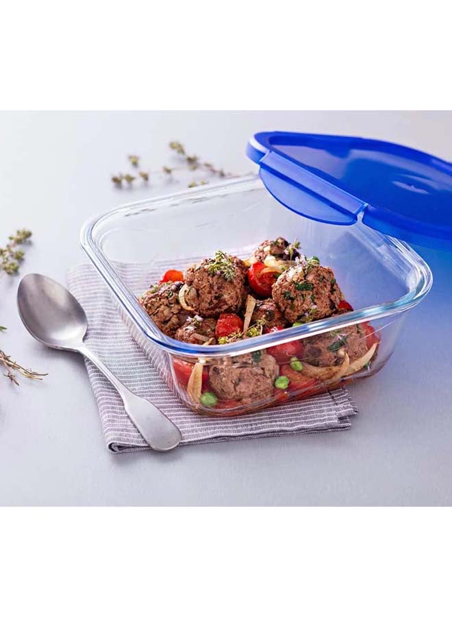 PYREX - Cook and Go Square with Lid 1.9L Transparent 21 x 21 x 8 cmcm - Image 1