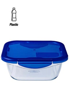 PYREX Cook and Go Square with Lid 1.9L Transparent 21 x 21 x 8 cmcm  - Image 1