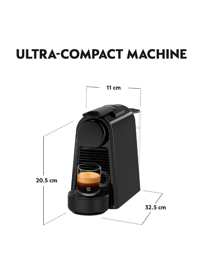 Nespresso Essenza Mini D30 Espresso Capsule Coffee Machine, 19 Bar Pressure, 0.6 L 1310 W D30-ME-BK-NE2 Black - Image 4