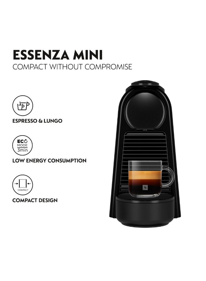Nespresso Essenza Mini D30 Espresso Capsule Coffee Machine, 19 Bar Pressure, 0.6 L 1310 W D30-ME-BK-NE2 Black - Image 2