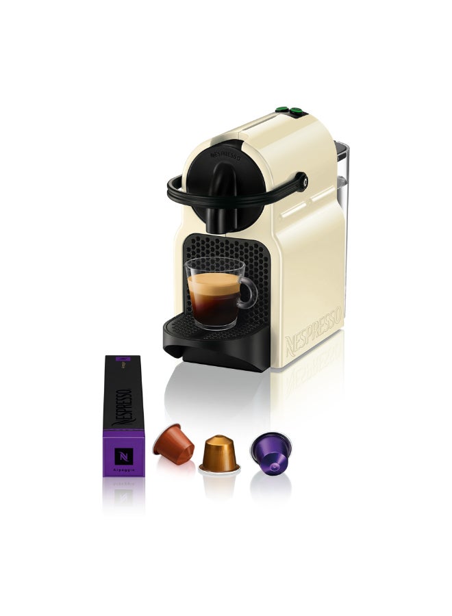 Nespresso Inissia D40 Espresso Capsule Coffee Machine, 19 Bar Pressure, 0.7 L 1260 W D40-ME-CW-NE4 Cream - Image 1