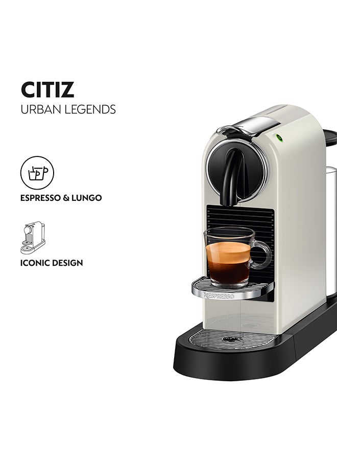 Nespresso - CitiZ Espresso Coffee Machine 1 L 1260 W D113-ME-WH-NE2/EN167.W White - Image 1