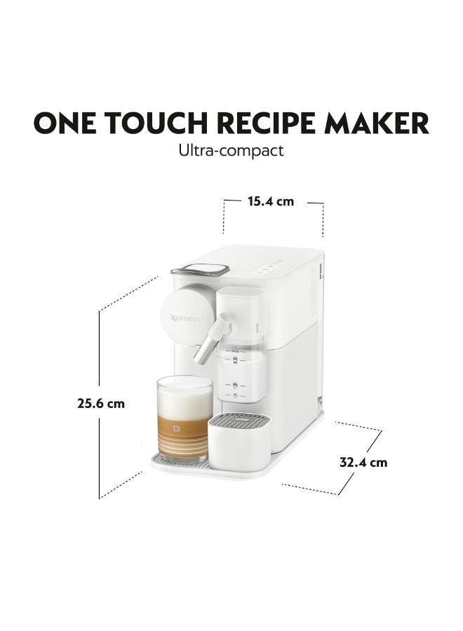 Nespresso Lattissima One F121 Espresso Capsule Coffee Machine, Automatic Milk System for Cappuccino And Latte, 19 Bar Pressure, 1 L 1450 W F121-ME-WH-NE White - Image 4