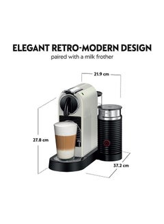 CitiZ And Milk Coffee Machine 1 L 1710 W D123-ME-WH-NE2 White - pnsku/N70016611V/45/_/1723477238/6a151990-ca7f-406f-84ab-eb48841229f3