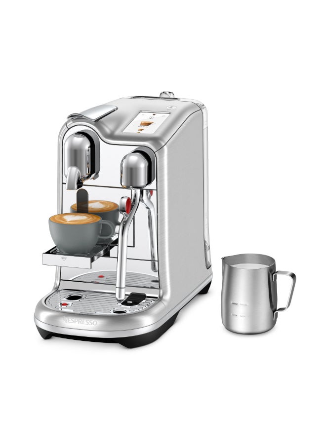 Creatista Pro J620 Espresso Capsule Coffee Machine, With Automatic Milk Frother Wand for Latte Art And Cappuccino 19 Bar Pressure 2 L 2300 W J620-ME-ME-NE Metallic