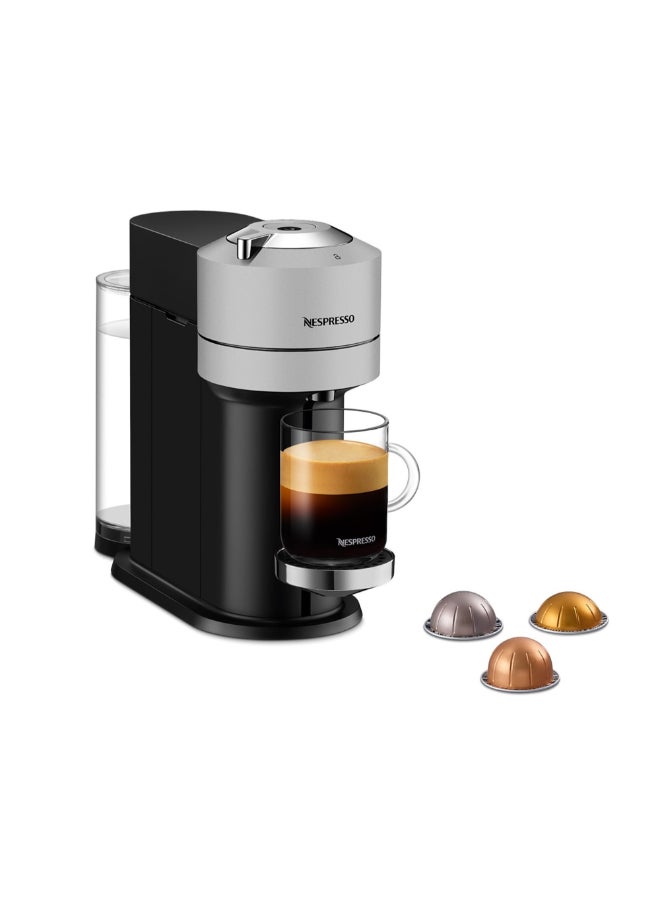نسبرسو نسبريسو فيرتو نكست GCV1 ماكينة تحضير القهوة بالكبسولات، تحضر 7 أحجام أكواب للقهوة السوداء، 1.1 لتر، فضي مطفي اصدار خاص 1.1 L 1500 W GCV1-GB-AG-NE فضي مطفي - Image 1