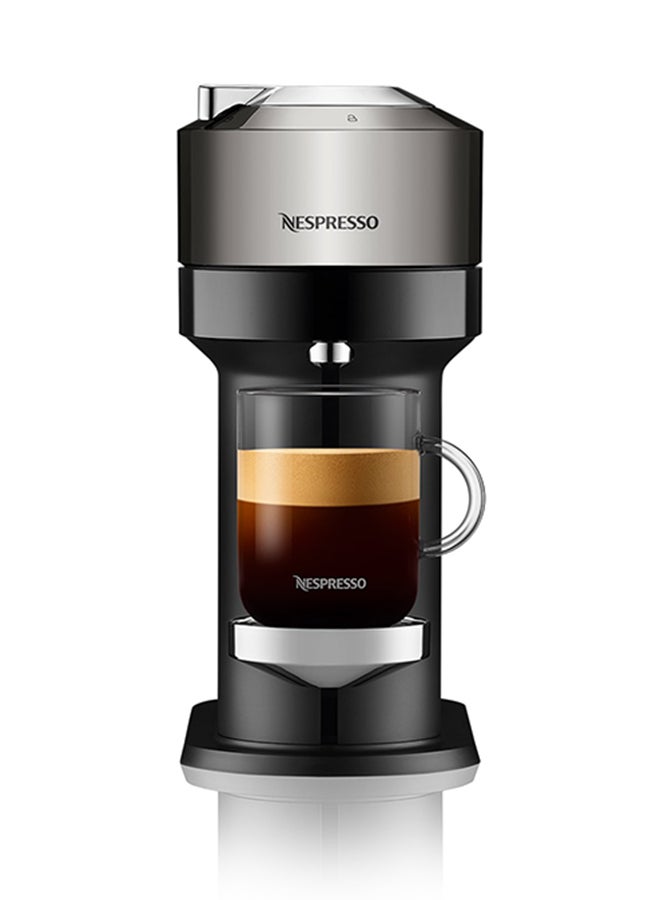 Vertuo Next Coffee Machine With Aerocino 3 Milk Frother 1.1 L 220 W GCV1-GB-ME-NE+3694BK Titanium