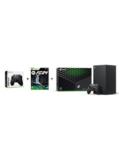 Microsoft Xbox Series X 1TB Console (Disc Version)  with 2 Controllers and EA FC 24 KSA VERSION  - Image 1
