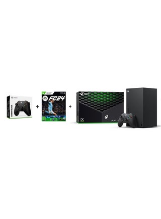 وحدة تحكم Xbox Series X بسعة 1 تيرابايت (إصدار القرص) مع وحدتي تحكم وإصدار EA FC 24 للمملكة العربية السعودية - pnsku/N70016659V/45/_/1697796148/1a8a2227-f6ad-4fc2-9840-8bd9bd095401