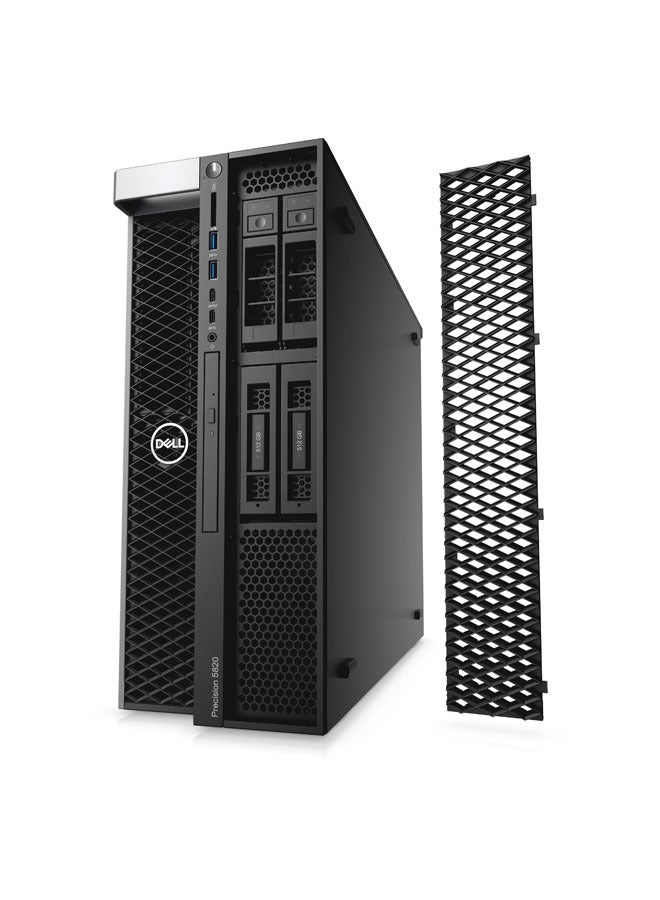 DELL - Precision 5820 Tower Workstation, Intel Xeon W-2255 Processor/ 32GB RAM DDR4/1TB M.2 PCIe NVMe SSD/ Quadro P620 2GB/Windows 10 Pro With Optical Mouse MS116 and Multimedia Black - Image 1