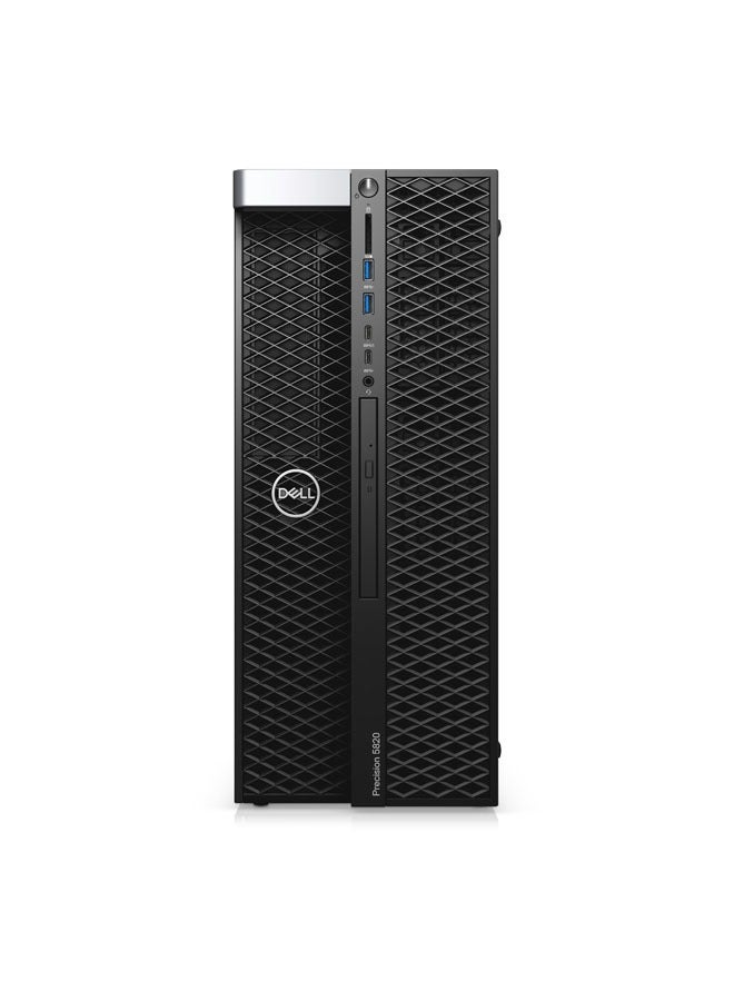 DELL - Precision 5820 Tower Workstation, Intel Xeon W-2255 Processor/ 32GB RAM DDR4/1TB M.2 PCIe NVMe SSD/ Quadro P620 2GB/Windows 10 Pro With Optical Mouse MS116 and Multimedia Black - Image 1