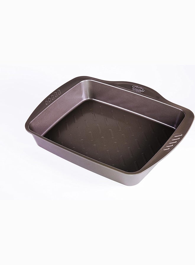 PYREX - Pyrex Asimetria Roaster Rectangle 3.4L Brown 35x26cm - Image 1