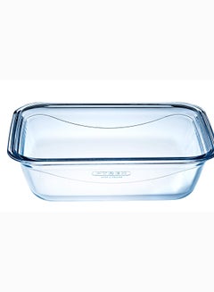 PYREX Cook and Go Rectangle With Lid 800ml Transparent/Blue 20 x 15 x 5 cmcm  - Image 2