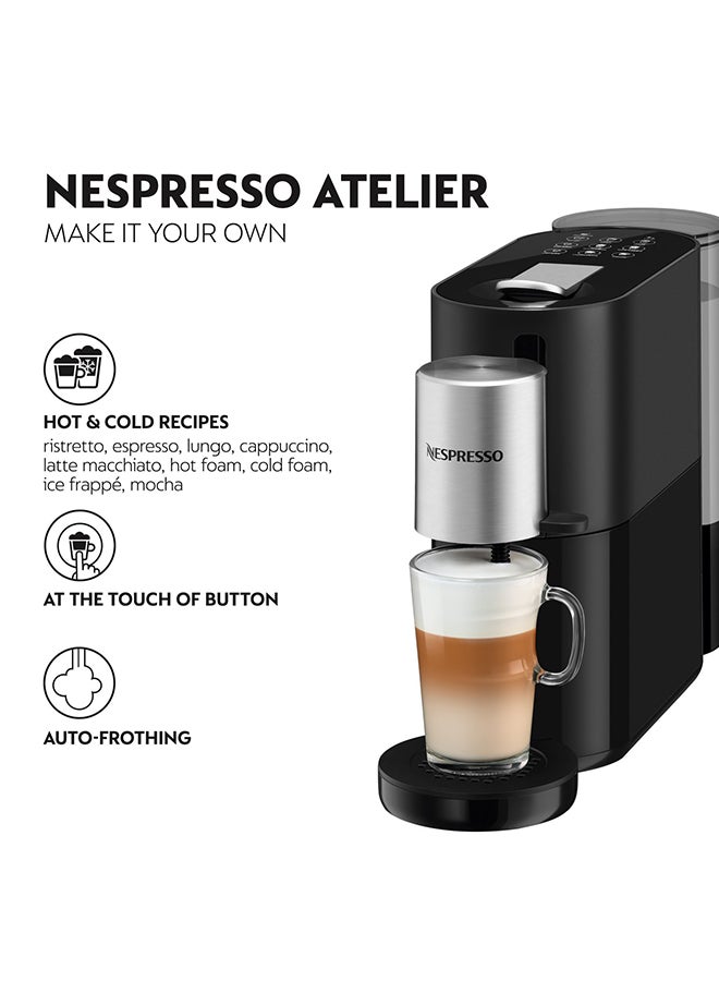 Atelier Coffee Machine 1 L 1500 W S85-GB-BK-NE Noir Negro Black - pnsku/N70016671V/45/_/1723477820/a9b8b7b3-b9a6-4f3b-83f4-c27ac668bef8