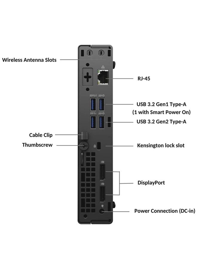 DELL - OptiPlex 7000 Micro Core i5-12500T Processor/16GB RAM /512GB SSD/Windows 10 Pro/Integrated Intel UHD Graphics 770/ Black - Image 1