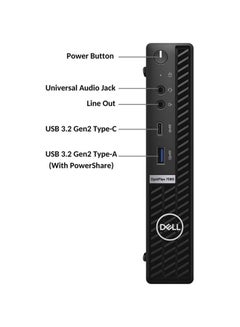 DELL OptiPlex 7000 Micro Core i5-12500T Processor/16GB RAM /512GB SSD/Windows 10 Pro/Integrated Intel UHD Graphics 770/ Black  - Image 4