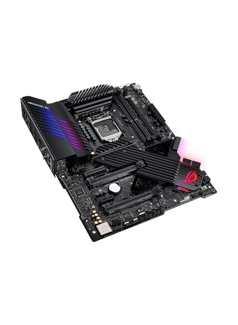 ASUS - ROG MAXIMUS XII APEX (INTEL Z490) (WiFi 6) LGA 1200 Intel Z490 SATA 6Gb/s ATX Intel Motherboard (16 Power Stages, DDR4 4800, Intel 2.5Gb LAN, DIMM.2, USB 3.2 Gen 2 and Aura Sync RGB) - Image 1